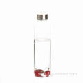 Safe carrying pyrex glass water bottle for kids